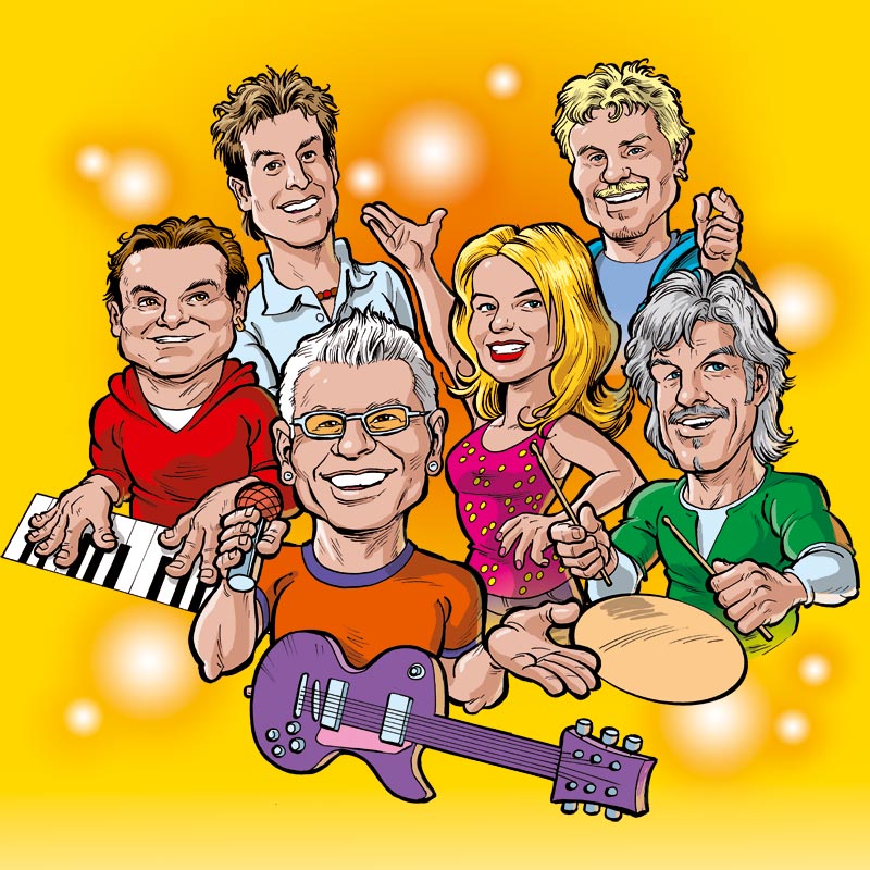 Saragossa Band Karikatur